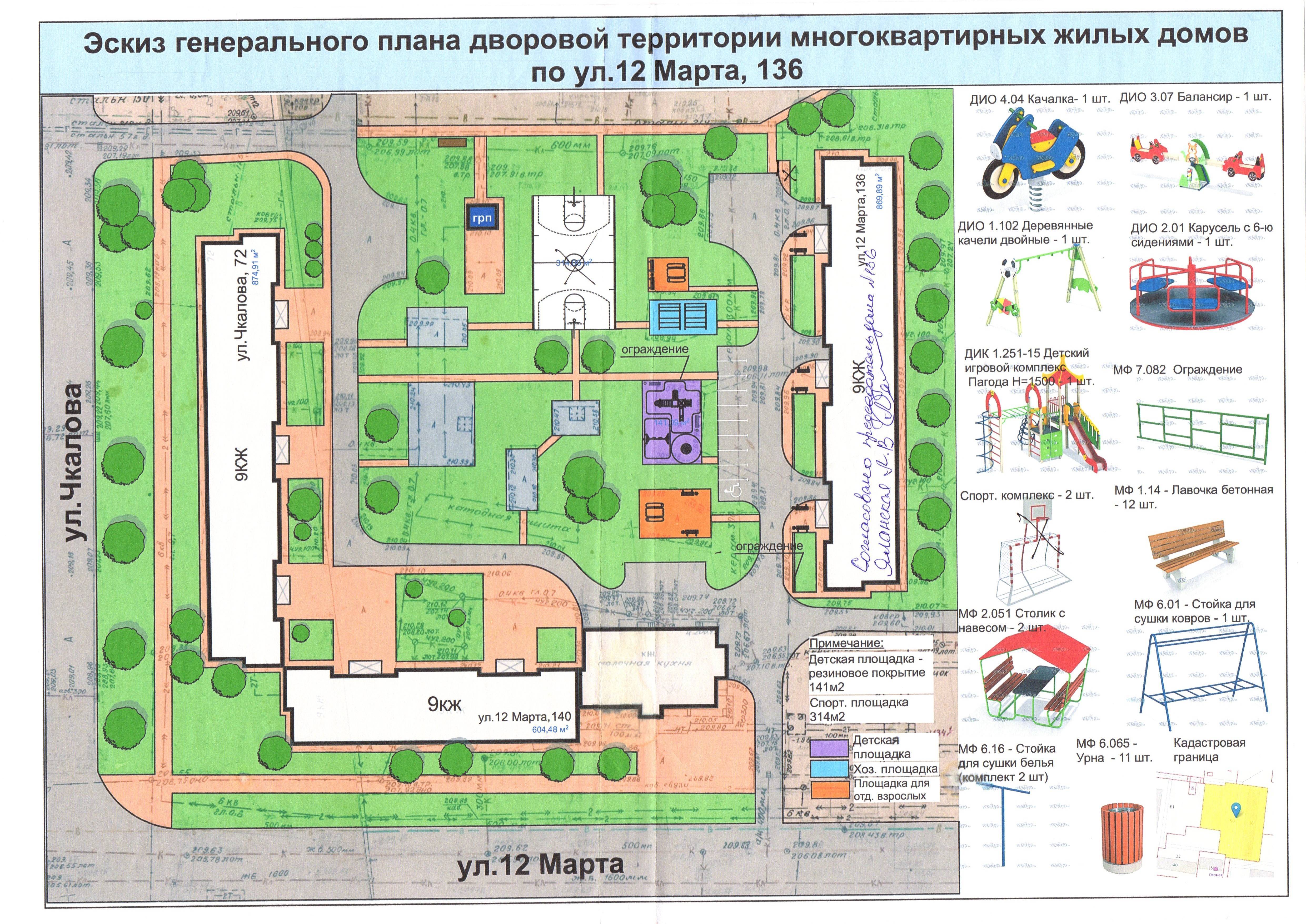 План озеленения по госту