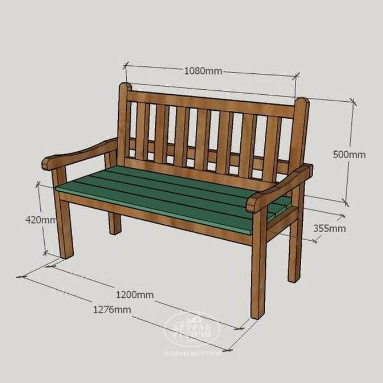 Размеры деревянной скамейки. Скамья Садовая со спинкой чертеж. Скамейка Садовая со спинкой чертеж с размерами. Скамейка Садовая своими руками из дерева чертежи. Чертеж садовой скамейки со спинкой.
