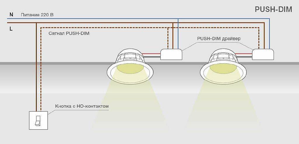 Светодиодные светильники потолочные схема подключения