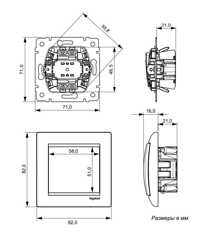 Конструкция, характеристики и монтаж одноклавишных выключателей для скрытой проводки