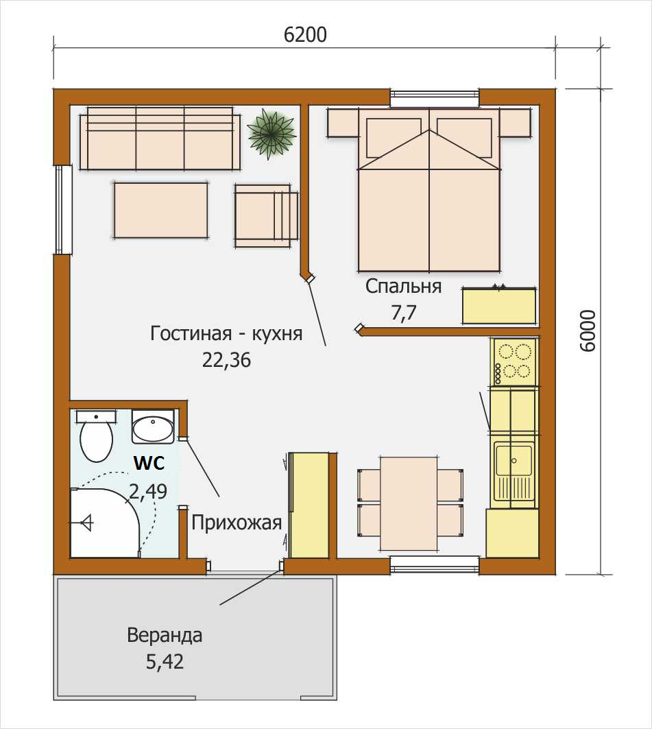 Проект дома для маленькой семьи