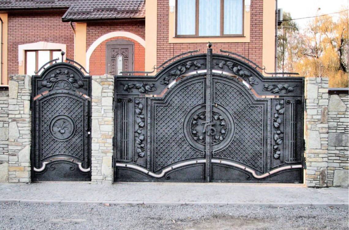 Какие ворота выбрать для частного дома? – виды, размеры и варианты дизайна (40 фото)