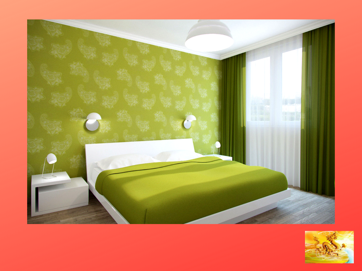 Ремонт зеленые обои. Зеленая спальня. Спальня в салатовом цвете. Зеленый интерьер спальни. Спальня в бело зеленых тонах.