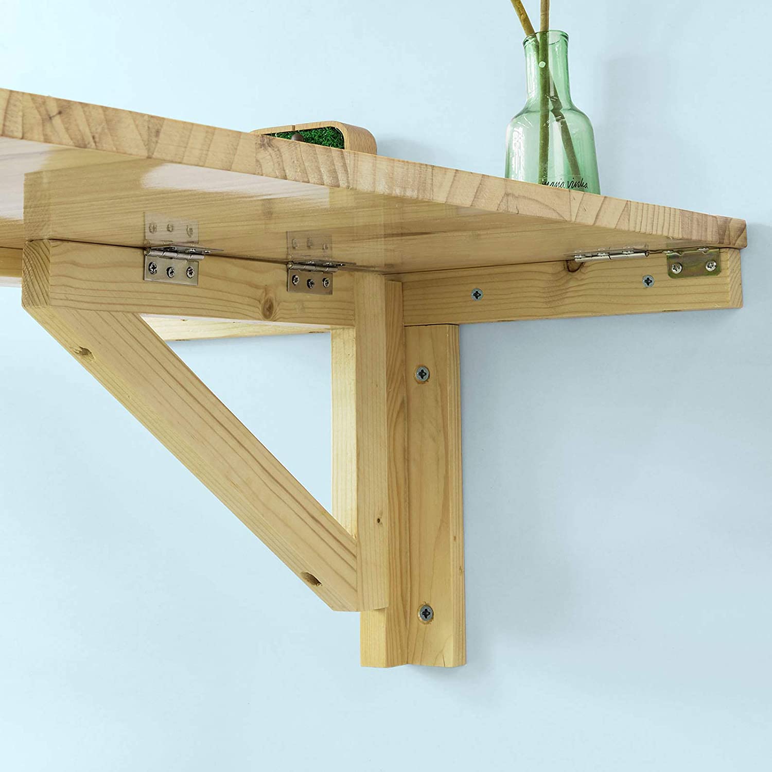 Настенный деревянный складной столик