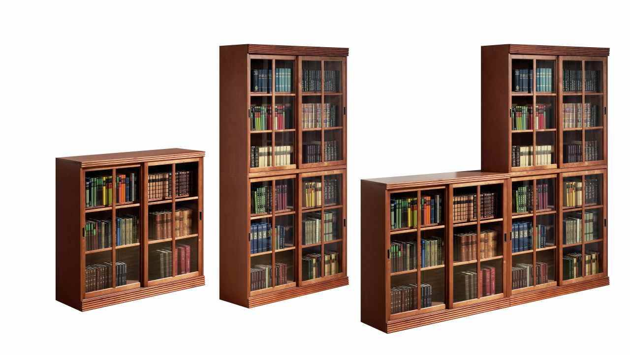 Книжные шкафы для домашней библиотеки: практичные варианты