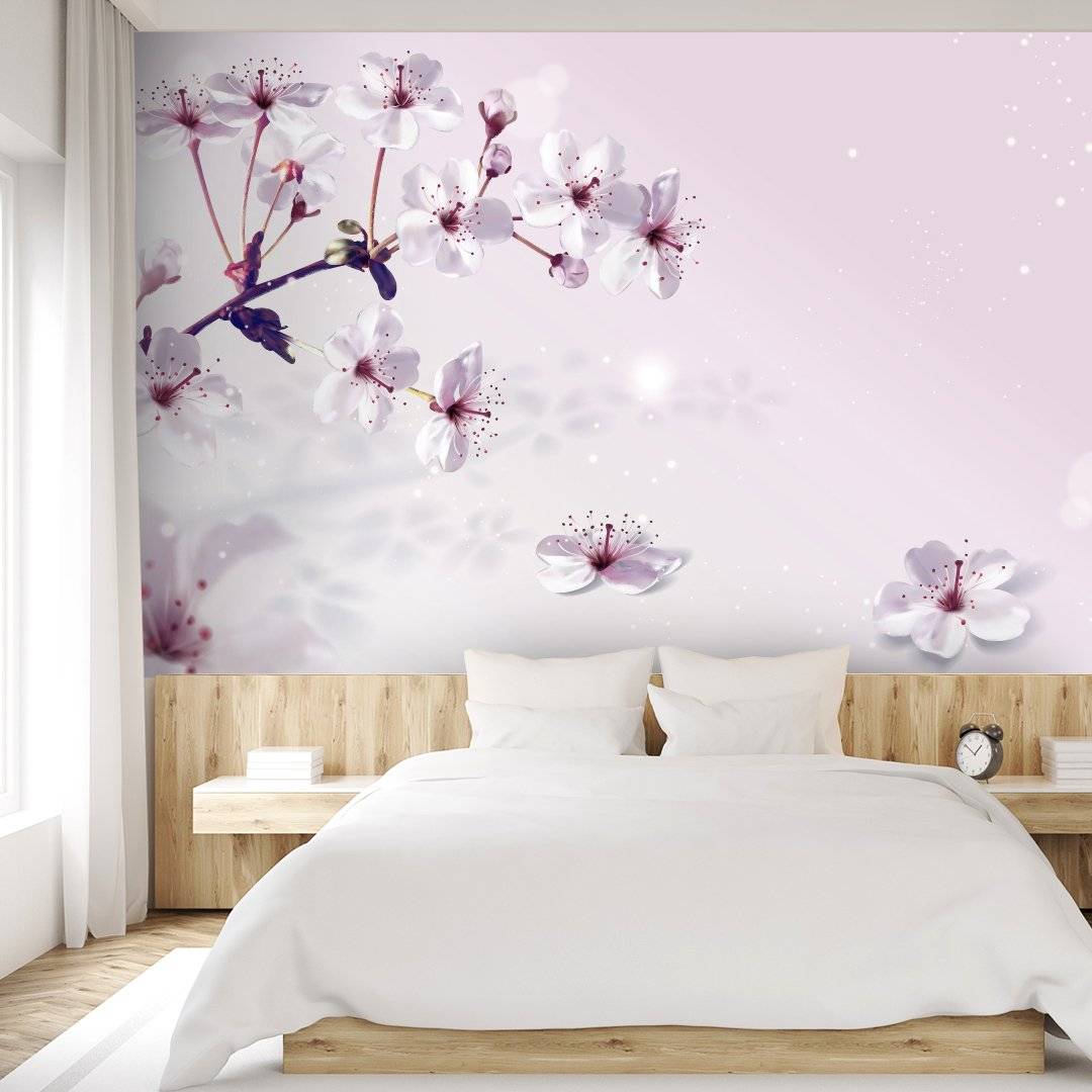 Фотообои «сакура»: яркость, нежность и романтика в интерьере