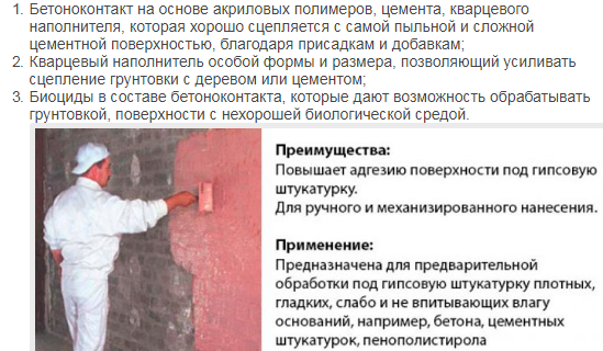 Клей бетоноконтакт: особенности и технология применения