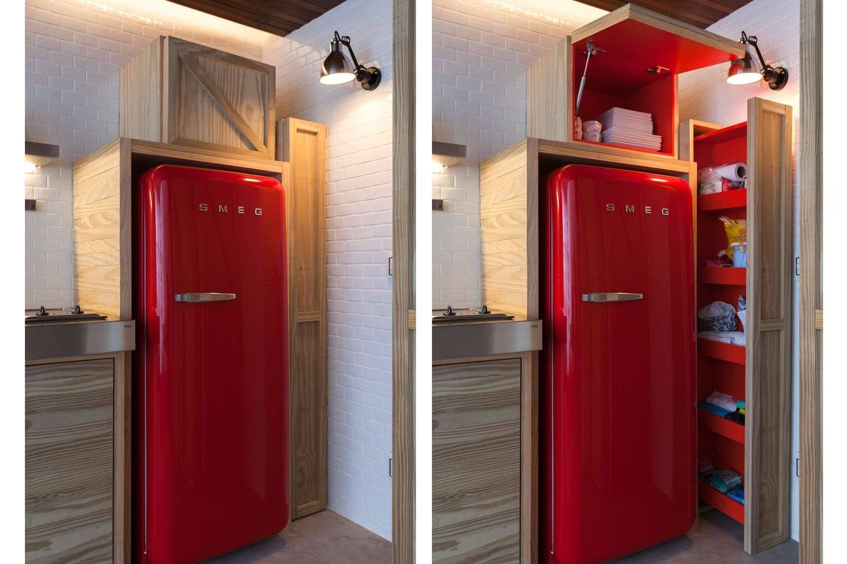 Холодильник в коридоре – как расположить удобно и красиво