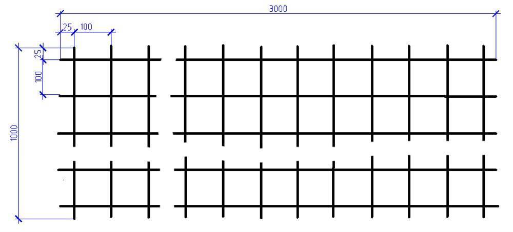 Вес кладочной сетки 100. Схема кладочной сетки. Кладочная сетка чертеж. Маркировка кладочной сетки. Сетка кладочная Размеры.