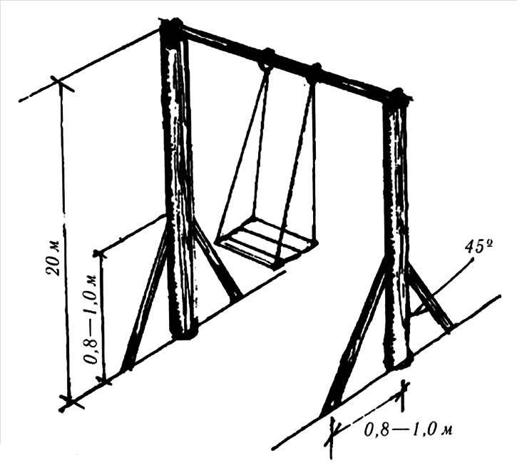 Как сделать детские деревянные качели своими руками для полета с ветерком