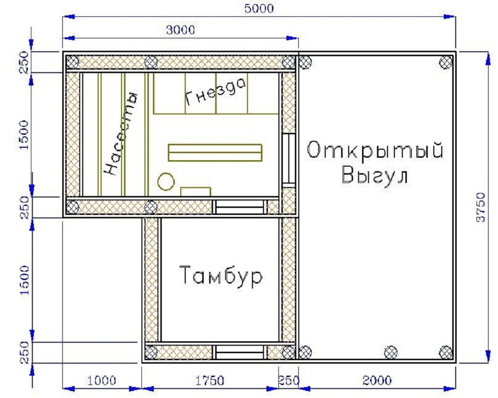 Курятник чертежи и схемы