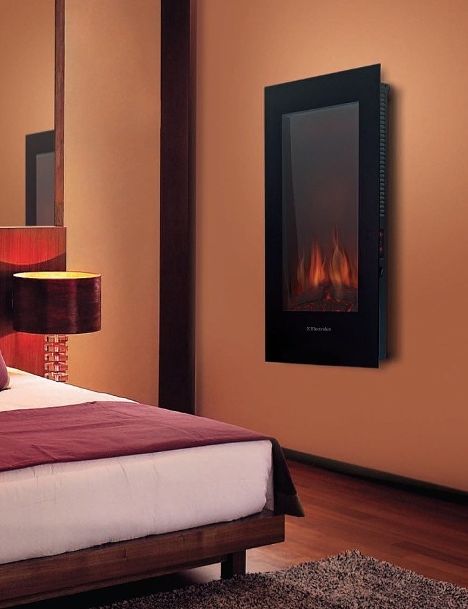 Настенные камины в интерьере фото: модель electrolux в интерьере, камины круглой и плоской формы