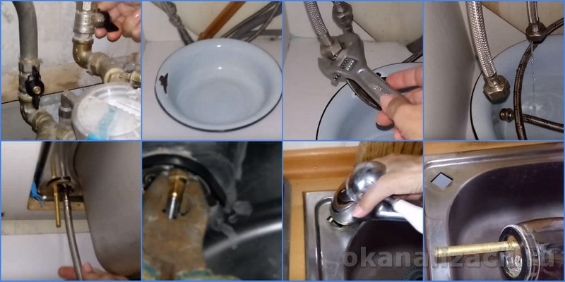 Как поменять смеситель на кухне и в ванной своими руками