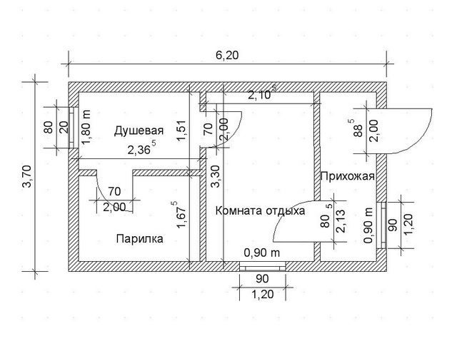 Проект двухэтажного дома из шлакоблока с верандой, сауной и балконом ШБ-192