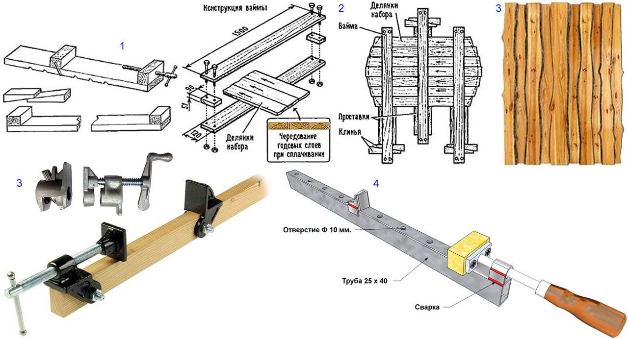 Деревянная струбцина своими руками чертежи