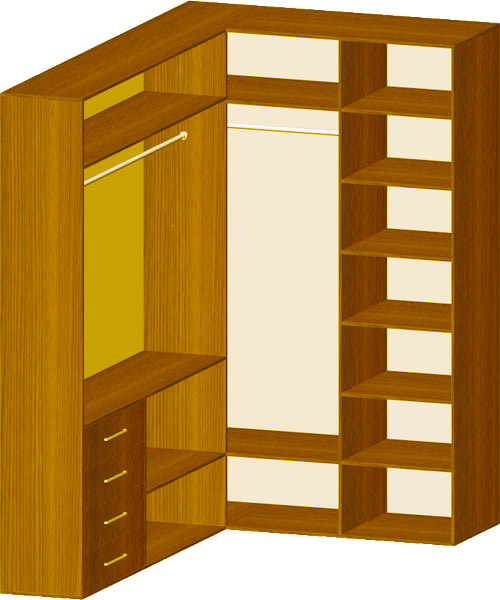 Разновидности угловых шкафов-купе, советы по выбору правильной мебели