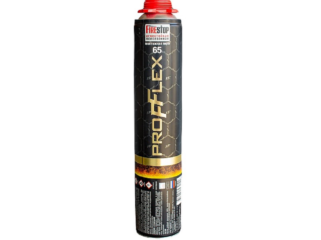 Profflex: монтажная пена firestop 65, fire-block и pro red plus зима, отзывы о производителе