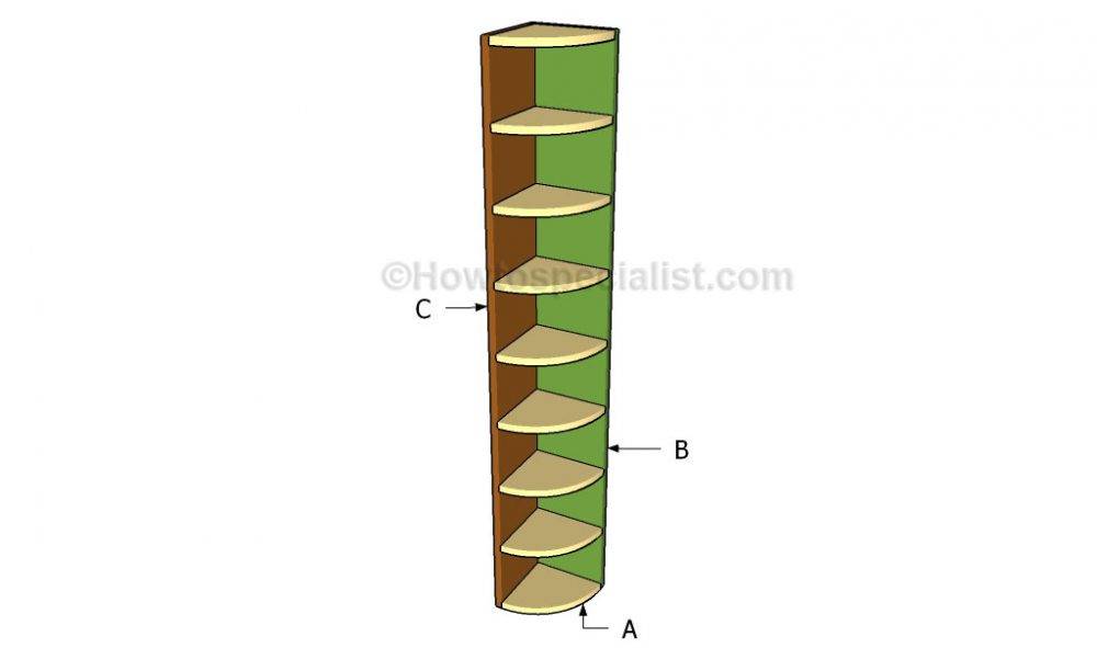 Угловой стеллаж своими руками из дерева чертежи