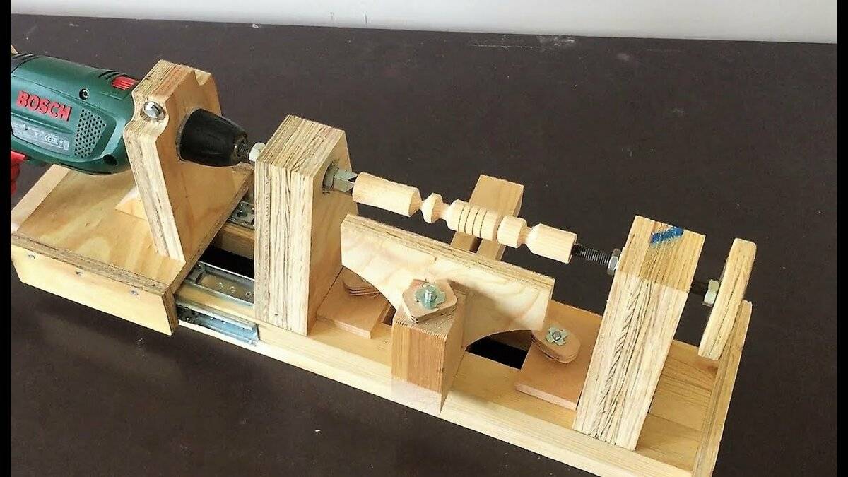 Токарный станок из дрели своими руками