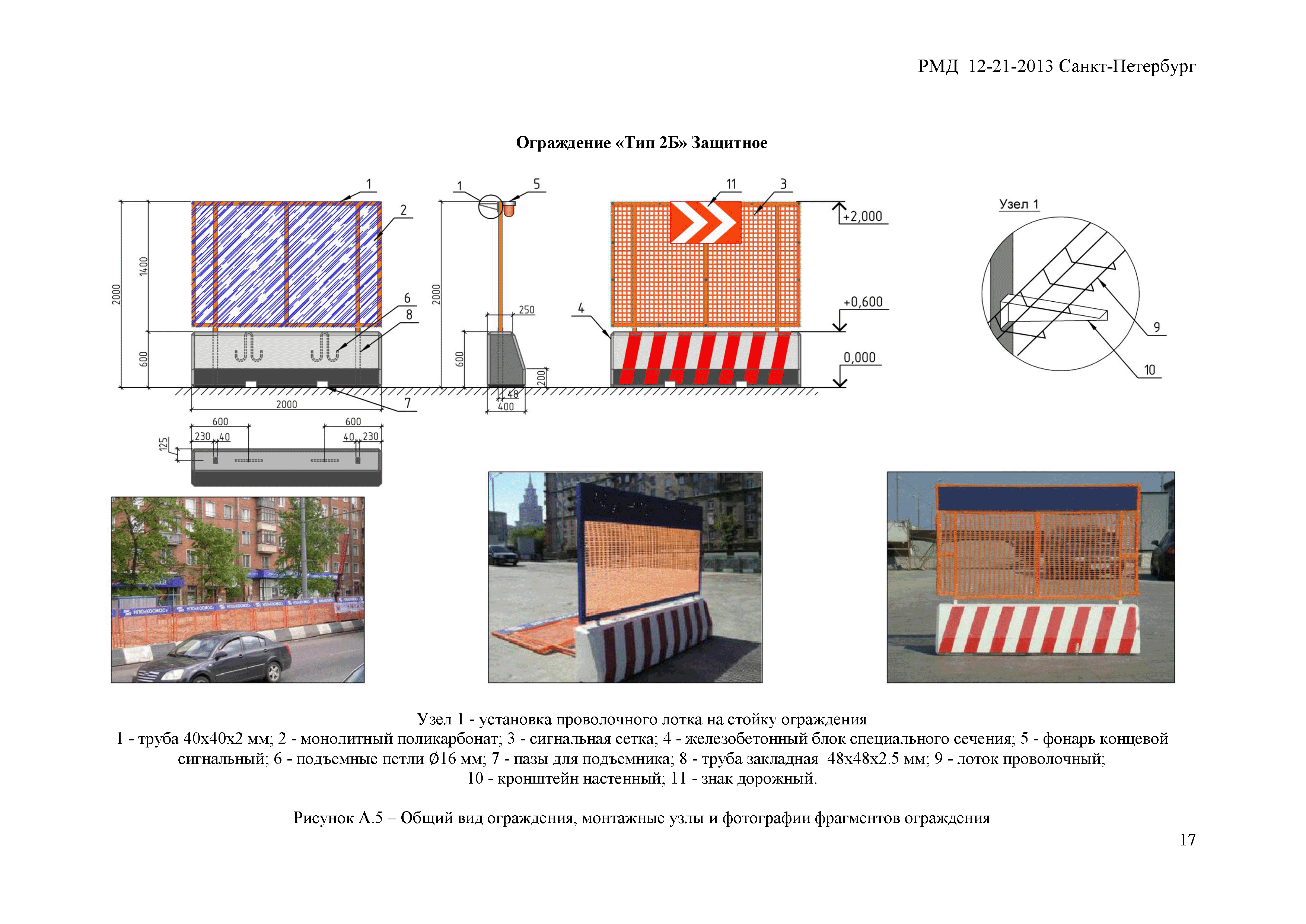 Устройство защитных ограждений на строительной площадке