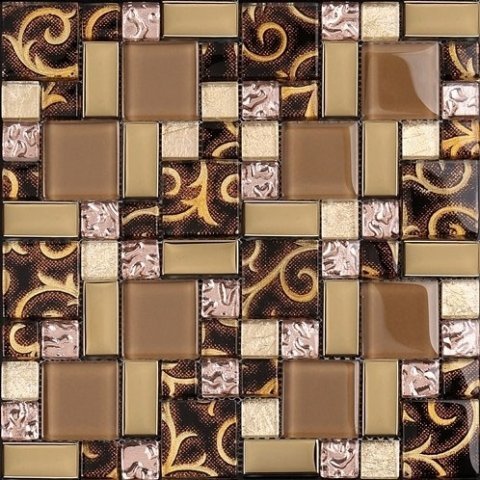 Фартук для кухни из мозаики: виды и укладка (70 фото)