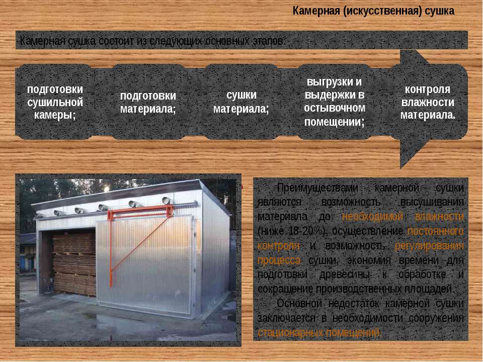 Сушка древесины: способы, технологии и оборудование