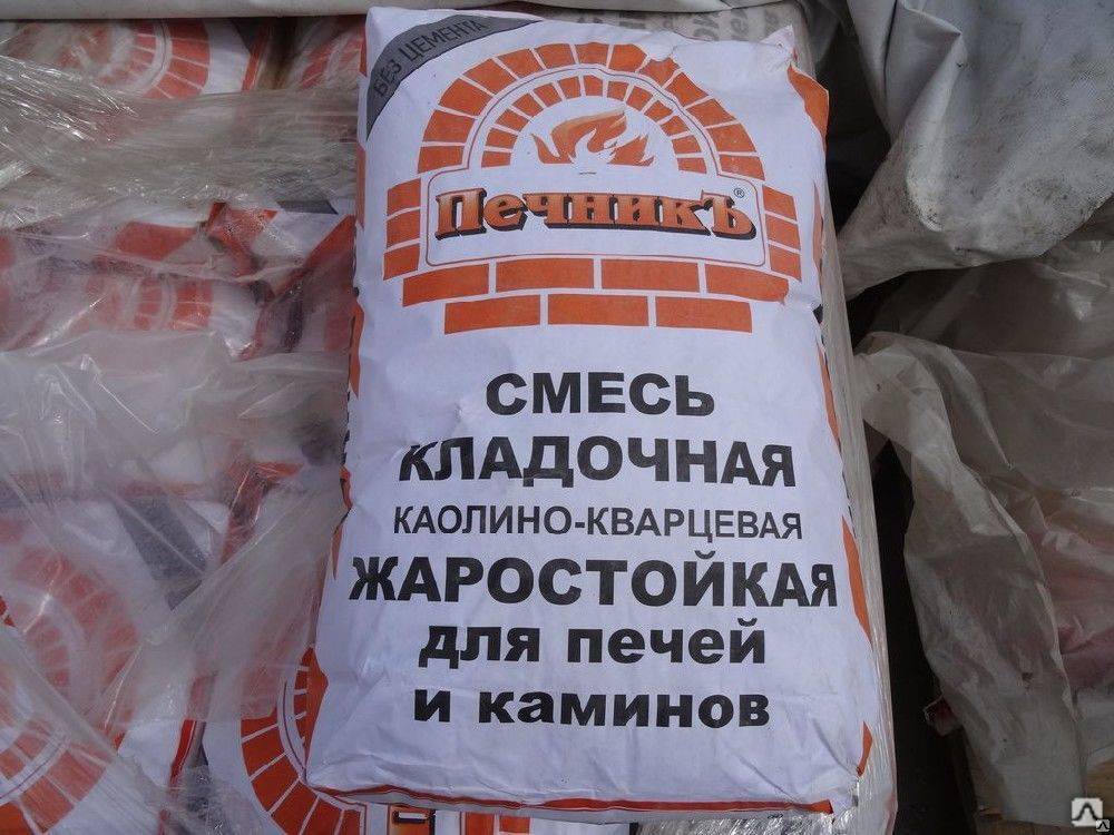 Виды сухих смесей для кладки печей и каминов