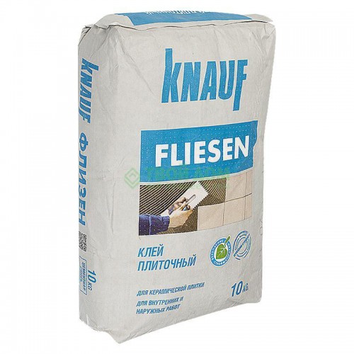 Расчет расхода клея плиточного knauf fliesen / кнауф флизен (25 кг)