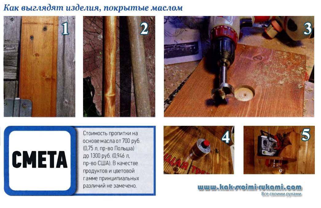 Выбор, свойства и особенности нанесения тунгового масла