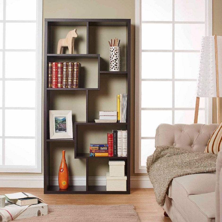 Книжный шкаф: топ идей расположения и украшение стен книгами