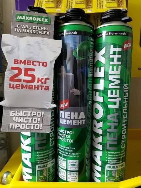Пена-цемент Makroflex: область применения монтажной цементной продукции в мешках