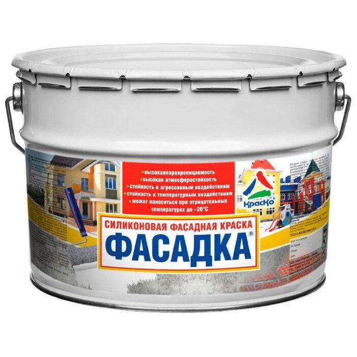 Краска силиконовая фасадная: плюсы и минусы покрытия для фасада на силиконовой основе + технические характеристики
