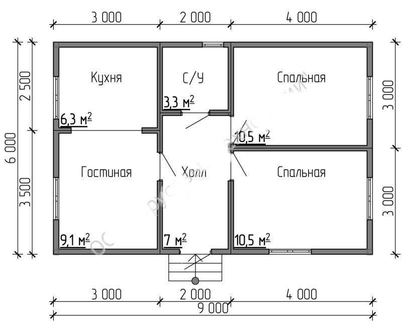 Способы планировки дома с размерами 6х9: особенности, преимущества и недостатки. деревянный дом 6х9: различные проекты