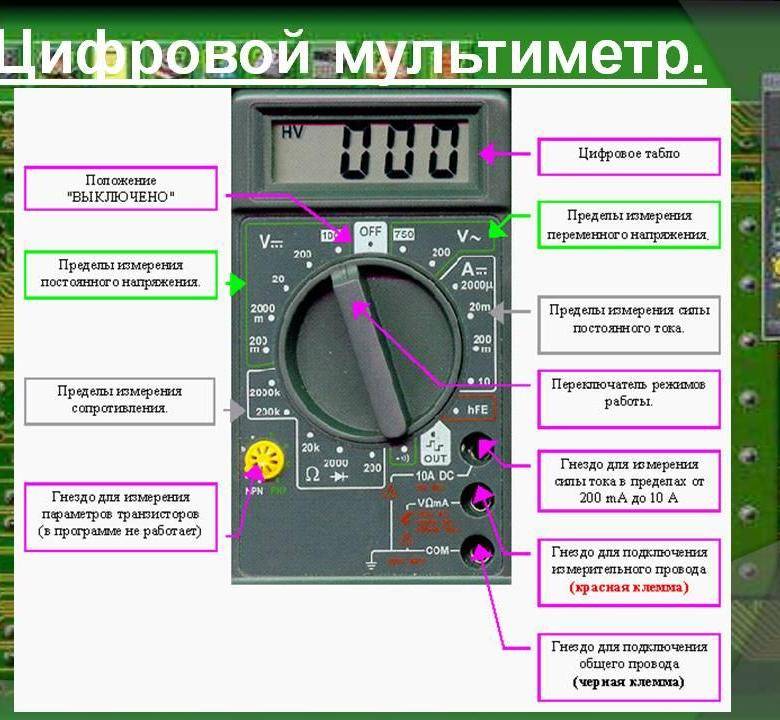 Как пользоваться мультиметром: подробная инструкция для начинающих