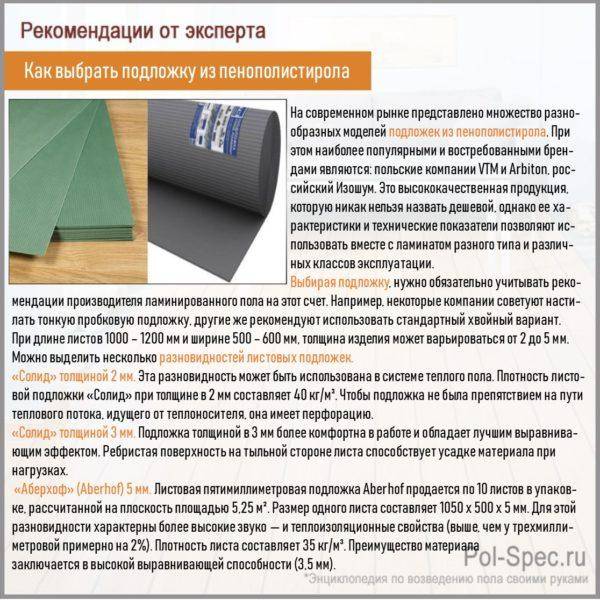 Зачем нужна подкладка под ламинат и какая лучше
