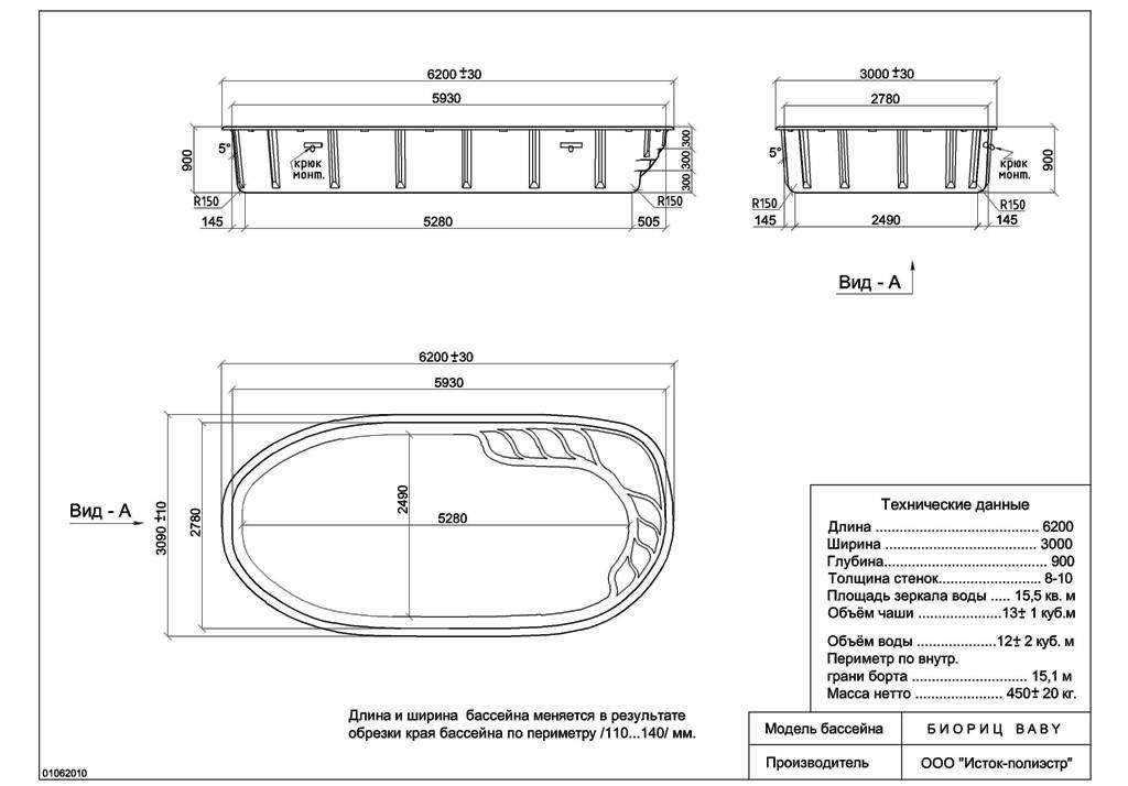 Какого размера должен быть бассейн. Бассейн спа композитный 2 4х2 4х0 9 м скиммерного типа нордпоол. Бассейн чертёж 640*274*132. Чертежи композитных бассейнов. Переливной лоток для бассейна чертеж.