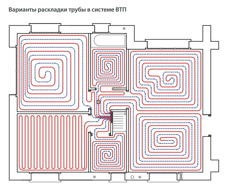 Водяной теплый пол под кроватью