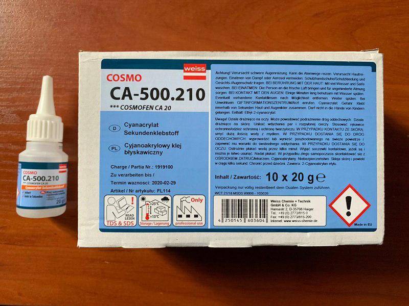 Космофен: свойства и область применения клея cosmofen cа-12