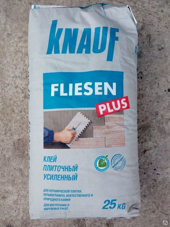 Инструкция по использованию усиленного плиточного клея knauf fliesen plus
