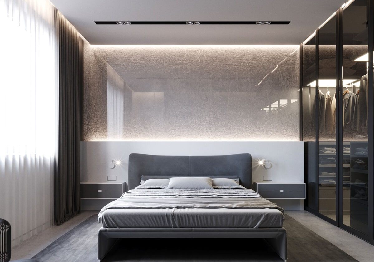 Спальня хай-тек: 10 лучших фото дизайна интерьера