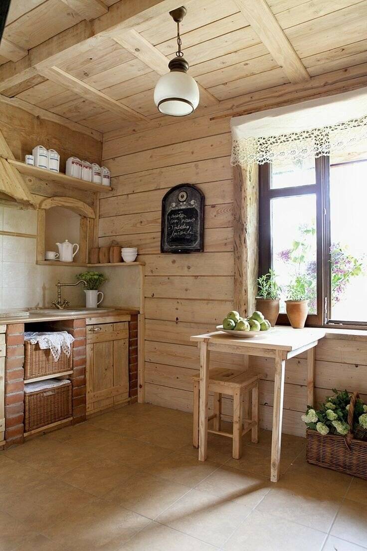 Дизайн маленькой кухни на даче