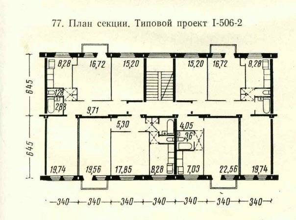 Кирпичная хрущевка: серии домов, планировки с размерами