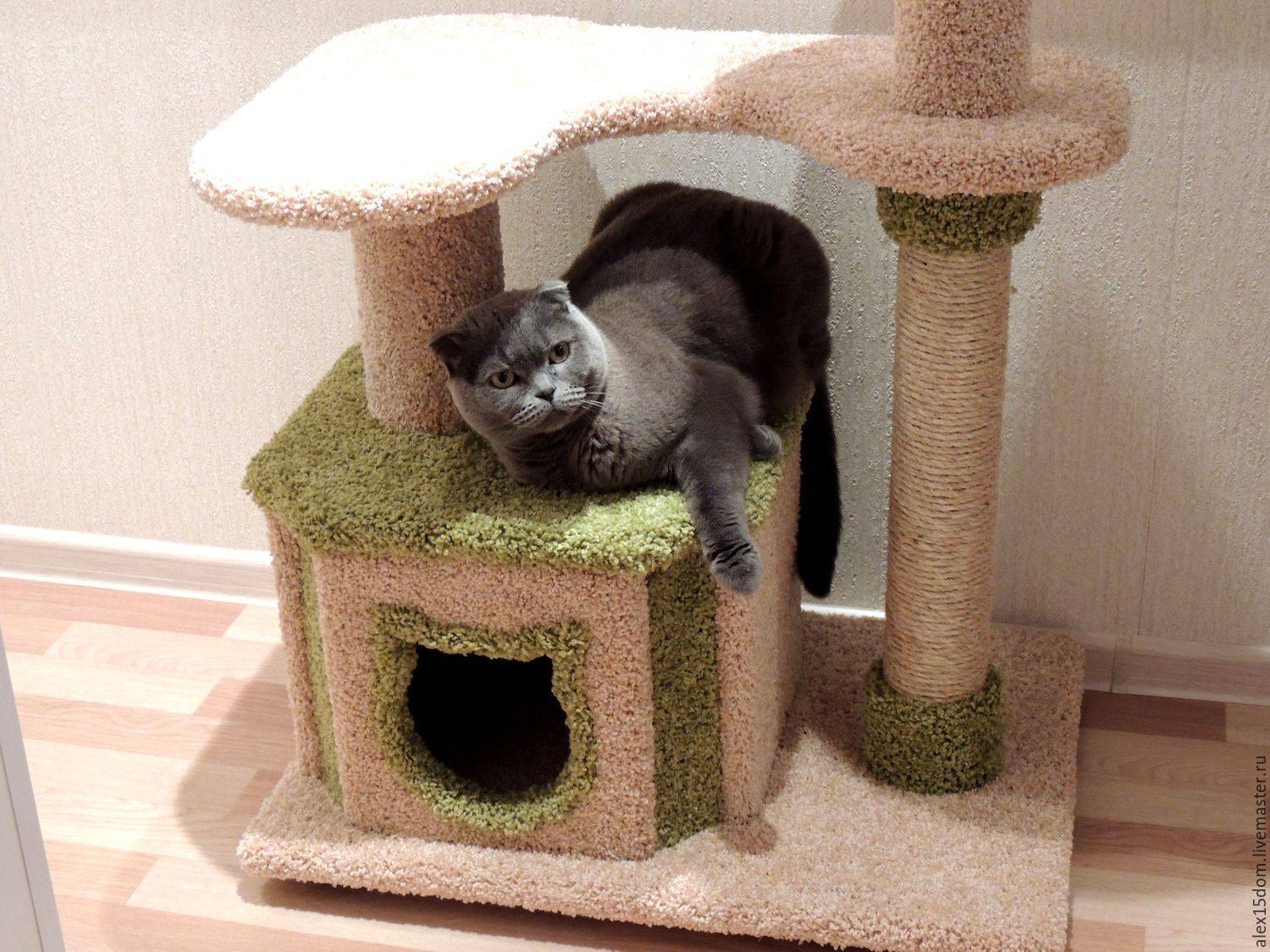 красивые домики для кошек с размерами фото