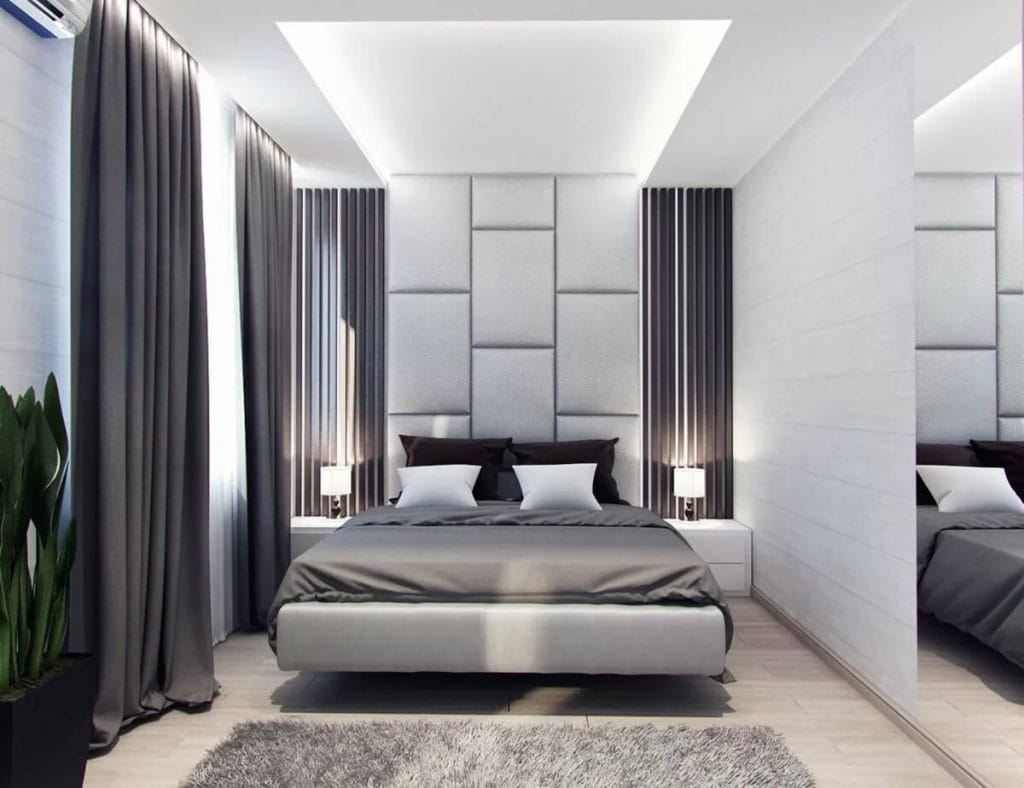 Спальня в стиле хай-тек: современные идеи, смелые цветовые решения с фото