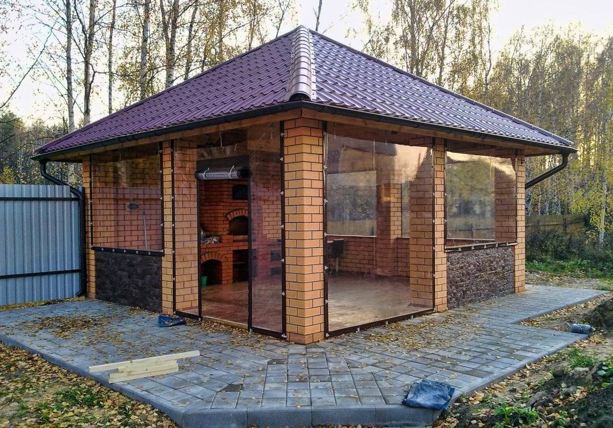 Современный дизайн беседки с мангалом, выбор материала для изготовления, популярные стилевые решения - 27 фото