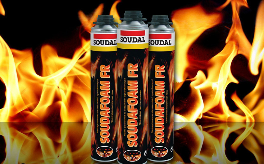 Монтажная пена soudal огнестойкая и противопожарная soudafoam fr 750 мл - название сайта