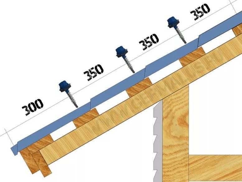 Устройство обрешетки под металлочерепицу монтеррей схема монтажа
