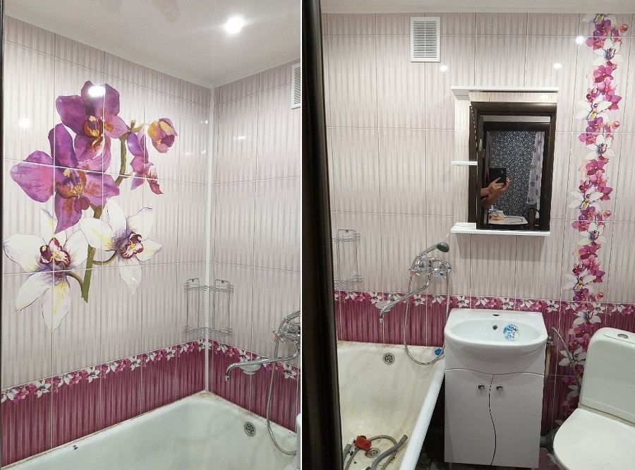 (+79 фото) отделка ванной комнаты пластиковыми панелями 79 фото