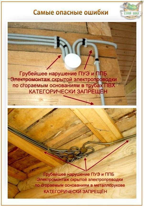 Как установить проводку в деревянном доме своими руками