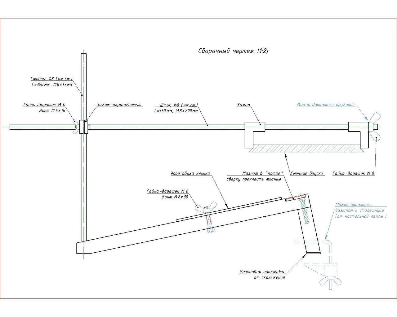 Изготовление станка для заточки ножей своими руками в домашних условиях